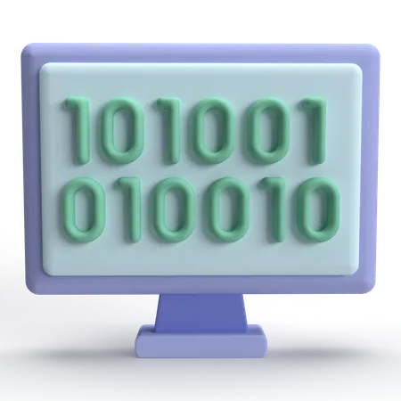 Binary Code  3D Icon