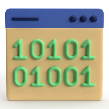 Binary Code  3D Icon