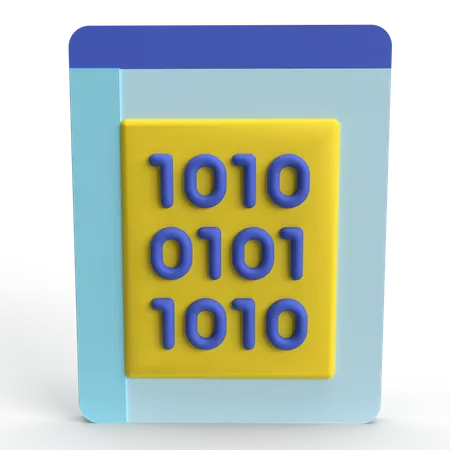 Binary Code  3D Icon