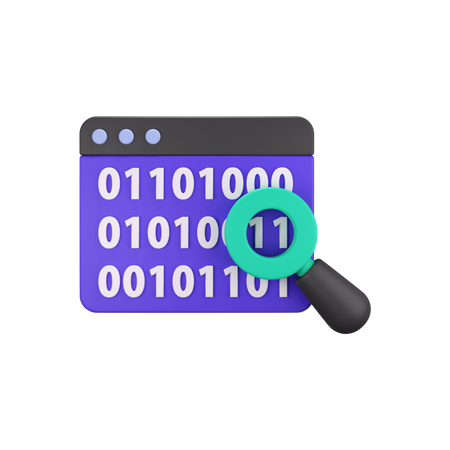 Binary Code  3D Icon