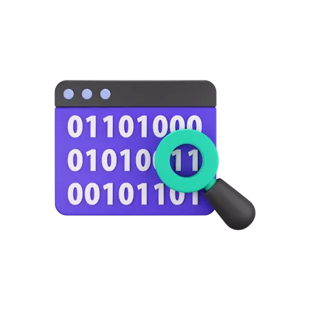 Binary Code  3D Icon