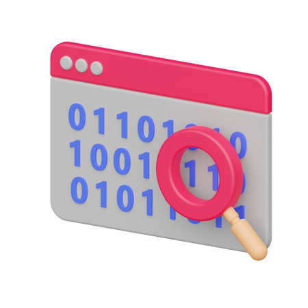 Binary Code  3D Icon