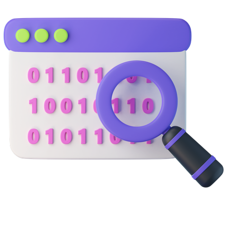 Binary Code  3D Icon