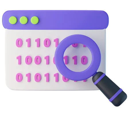 Binary Code  3D Icon