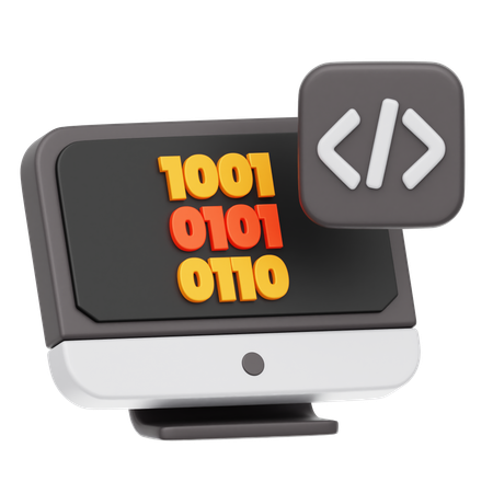 Binary code  3D Icon