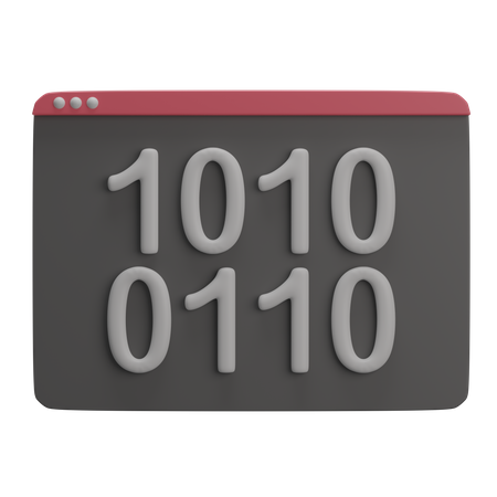 Binary Code  3D Icon