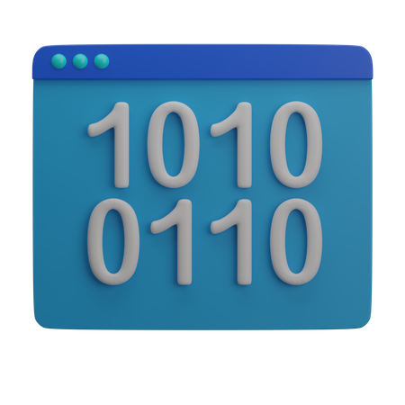 Binary Code  3D Icon