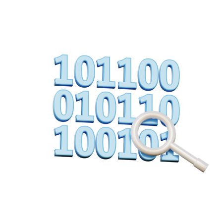 Binary Code  3D Icon