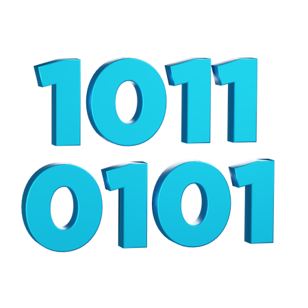 Binary code  3D Icon