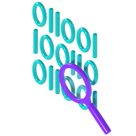 Binary Code  3D Icon