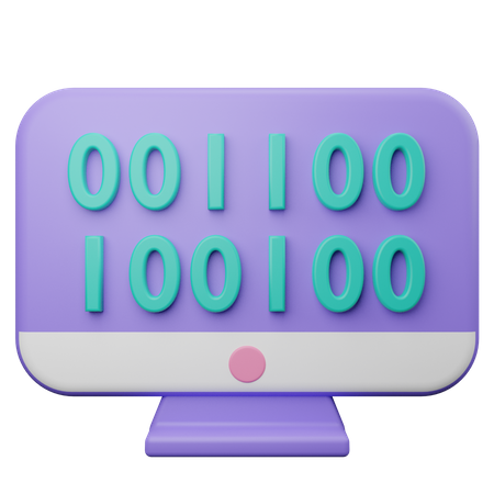 Binary Code  3D Icon