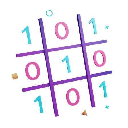 Binary Code  3D Icon