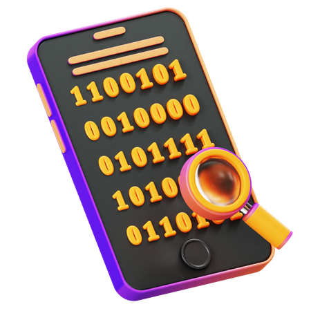 Binary Code  3D Icon