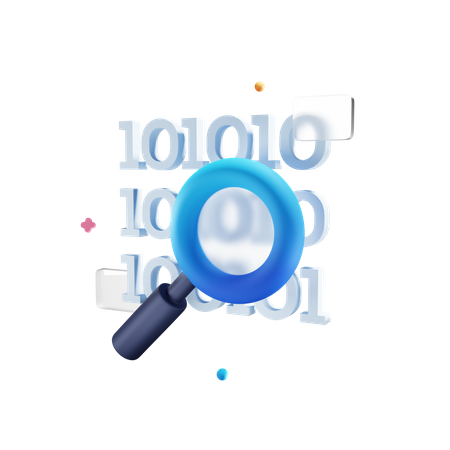 Binary Code  3D Icon