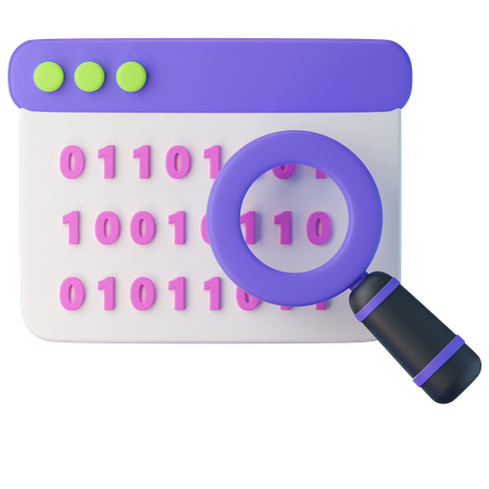 Binary Code  3D Icon