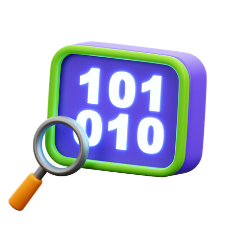 Binary Code  3D Icon