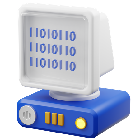 Binary Code  3D Icon
