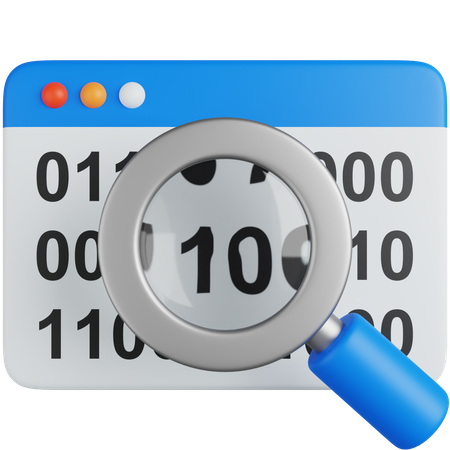 Binary Code  3D Icon