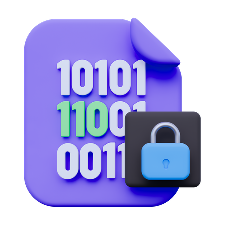 Binary Code  3D Icon