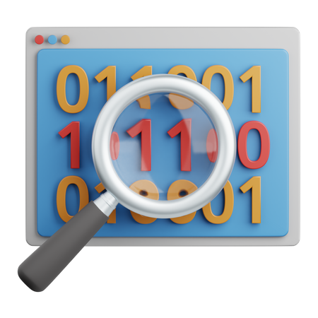 Binary Code  3D Icon