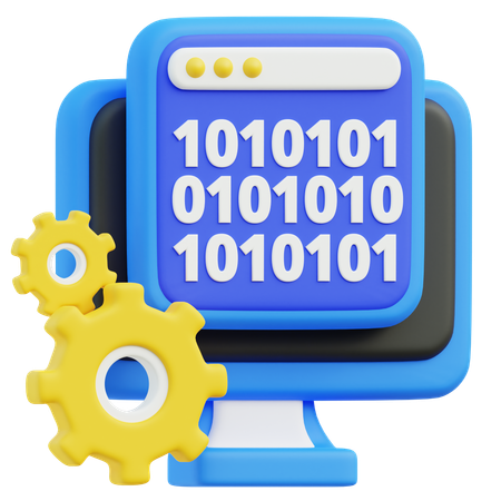 Binary Code  3D Icon