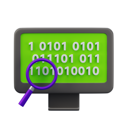 Binary Code  3D Icon