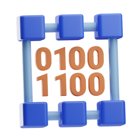 Binary Code  3D Icon