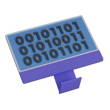 Binary code 3D Icon