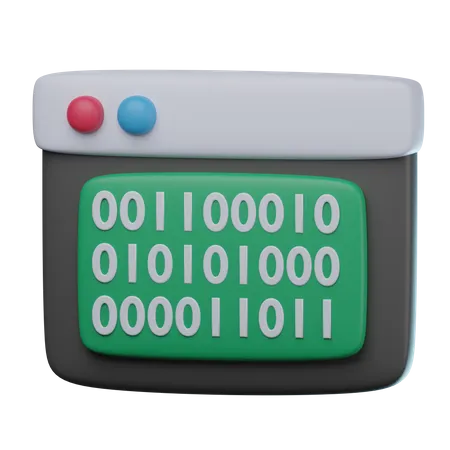 Binary Code  3D Icon