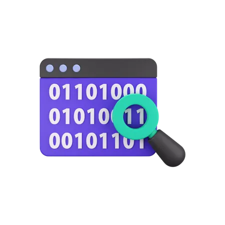 Binary Code 3D Icon