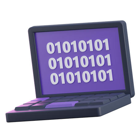 Binary Coding  3D Icon