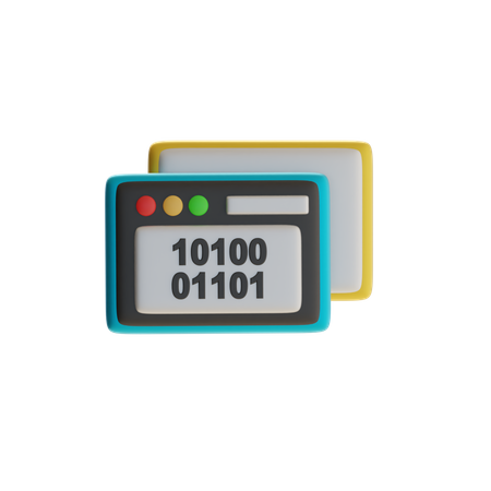 Binary Data Tab  3D Icon