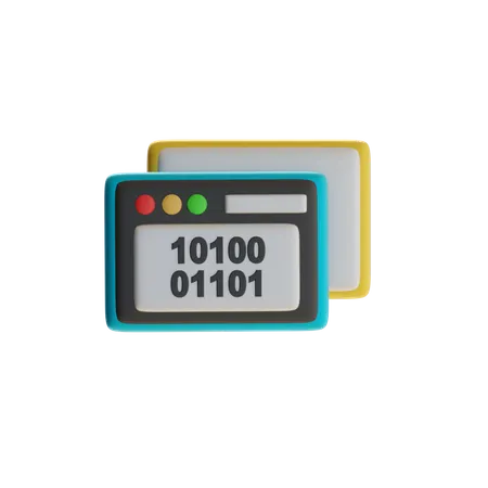 Binary Data Tab  3D Icon