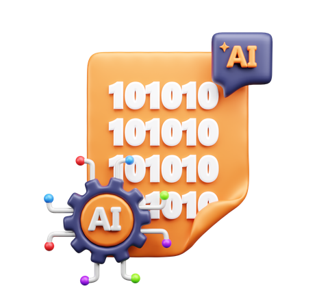 Binary File  3D Icon