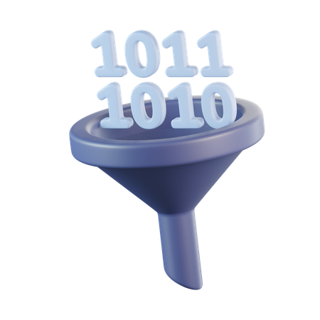 Binary Filter  3D Icon