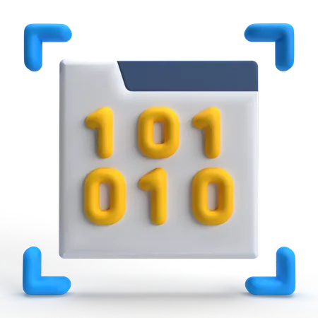 Binary Target  3D Icon