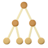 3d binary tree infographic emoji