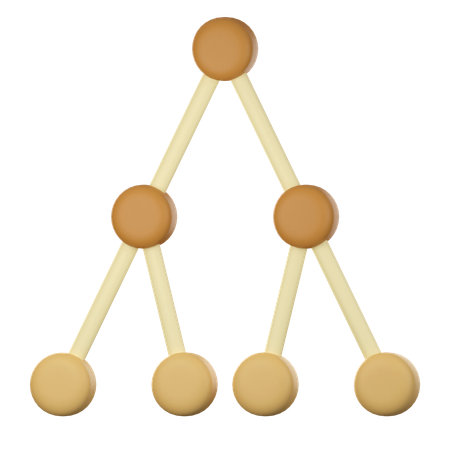 Binary Tree  3D Icon
