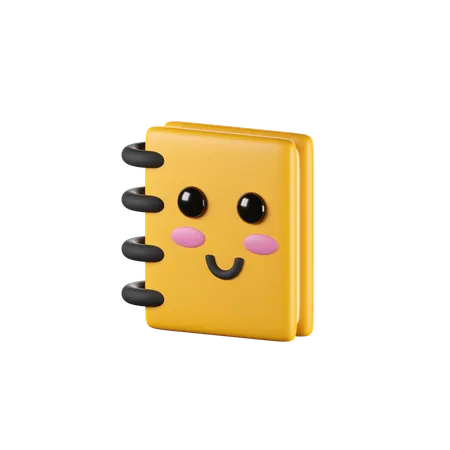 3 D Render Of Cute Binder Icon 3D Icon