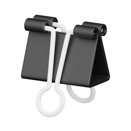 Binder clip 3D Icon