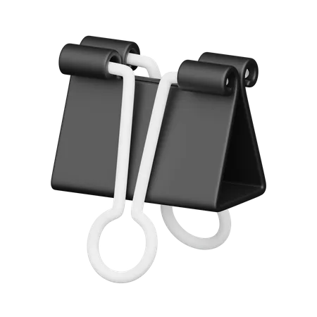 Binder clip 3D Icon