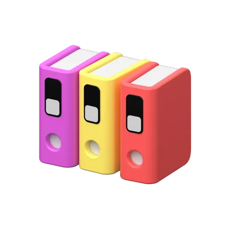 Binders 3 D Icon Symbolizes Organization Document Management Storage And Archiving Featuring Folders With Rings For Holding Papers Securely 3D Icon