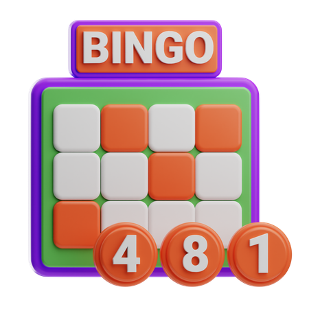 Bingo Lottery  3D Icon