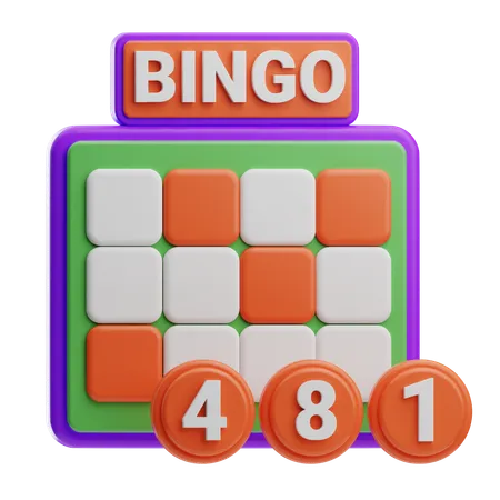 Bingo Lottery  3D Icon