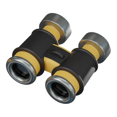 Exploration Featuring Binoculars Ideal For Adventurers Travelers And Nature Enthusiasts Seeking To Unveil Worlds Wonders 3 D Illustration 3D Icon