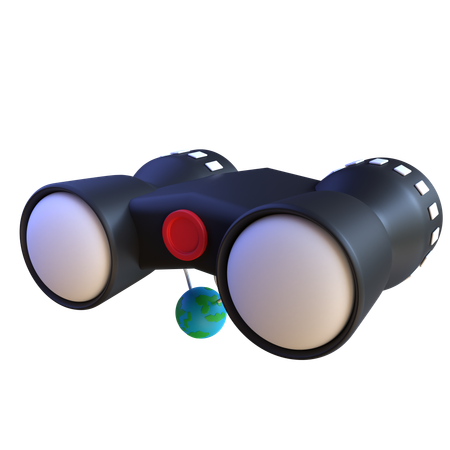 Binocular  3D Icon