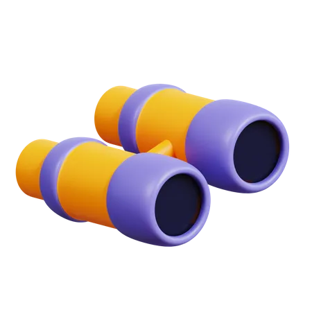 Binocular  3D Icon