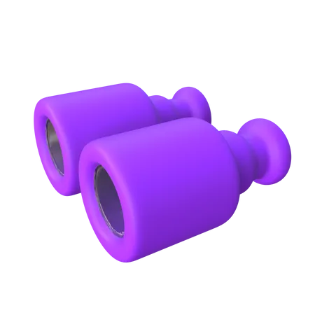 Binocular  3D Icon