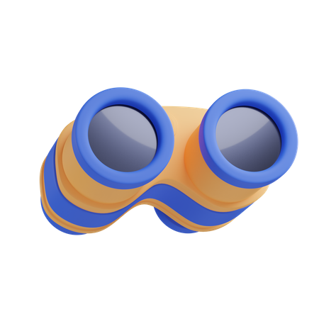 Binocular 3D Illustration