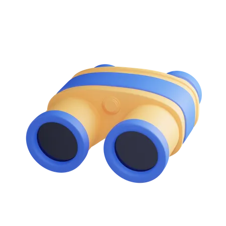 Binocular  3D Illustration